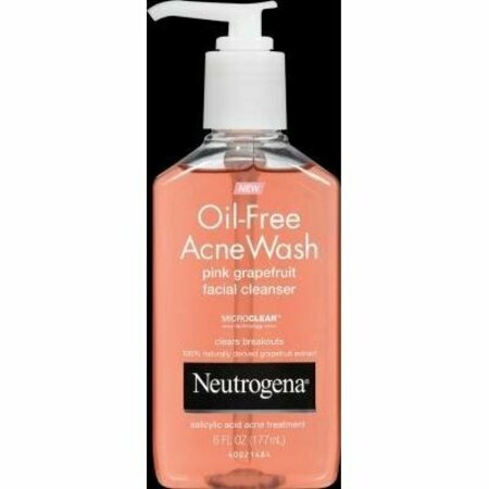 NEUTROGENA Neut Of Acne Cleanser Grp Size 6z Oil Free Acne Wash Pink Grapefruil Cleanser 6z 557791